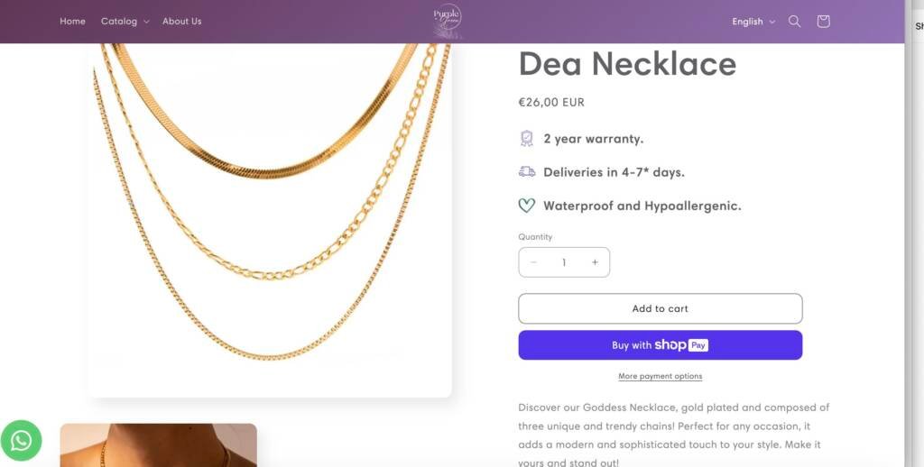 Purple Green Schmuck Shop